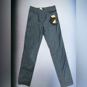 Dolce & Gabana Luxe 810 jeans new - size40 leather / chrome accent on pocke